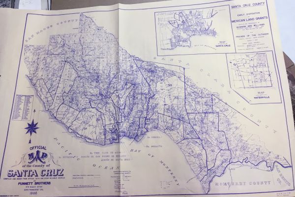 old map of santa cruz county